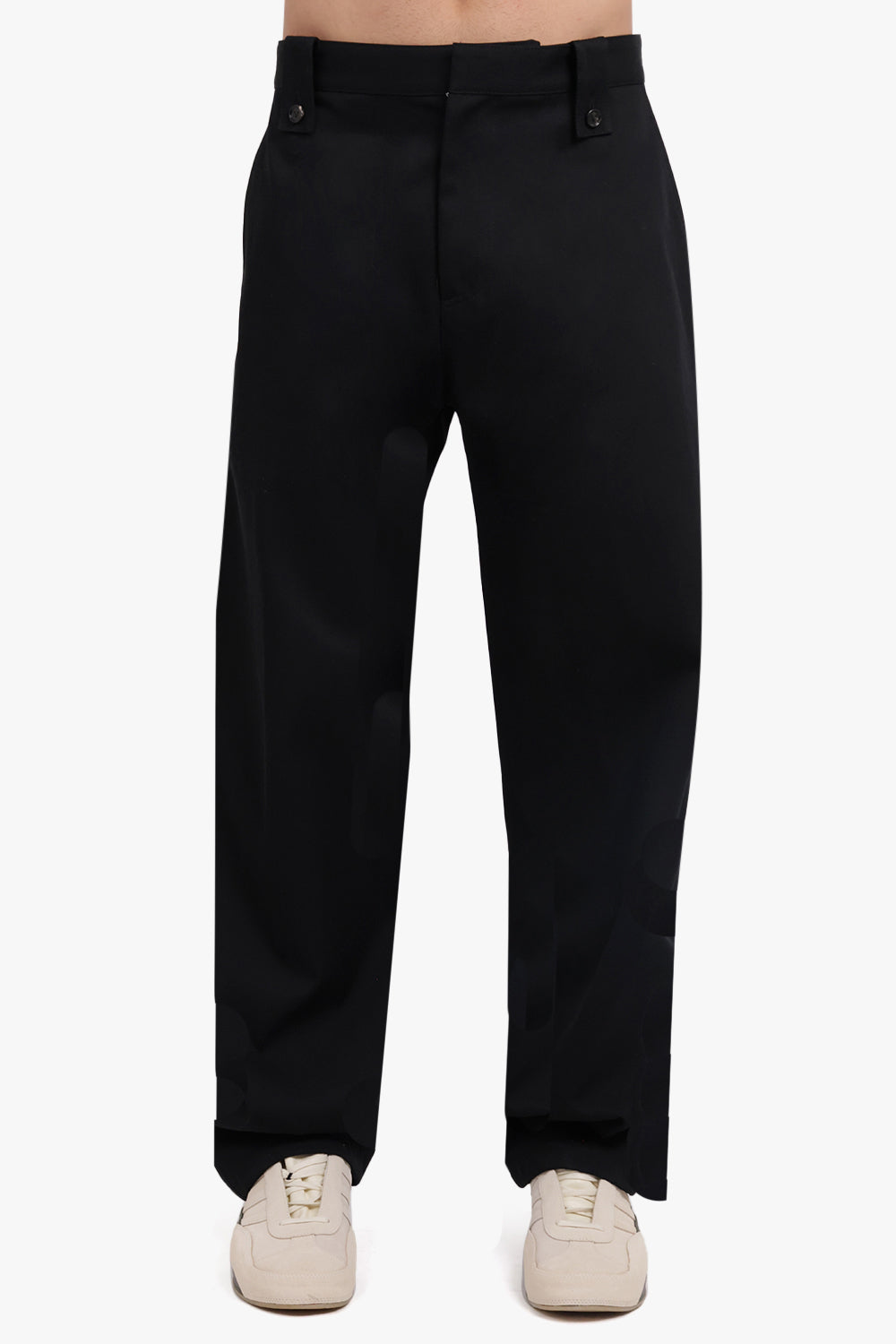 BOTTEGA VENETA RTW Cotton Twill Trouser | Black