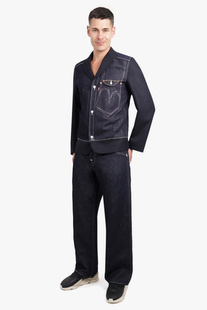 JUNYA WATANABE RTW X Levi's Straight Leg Denim Pant with Contrast Stitching | Indigo