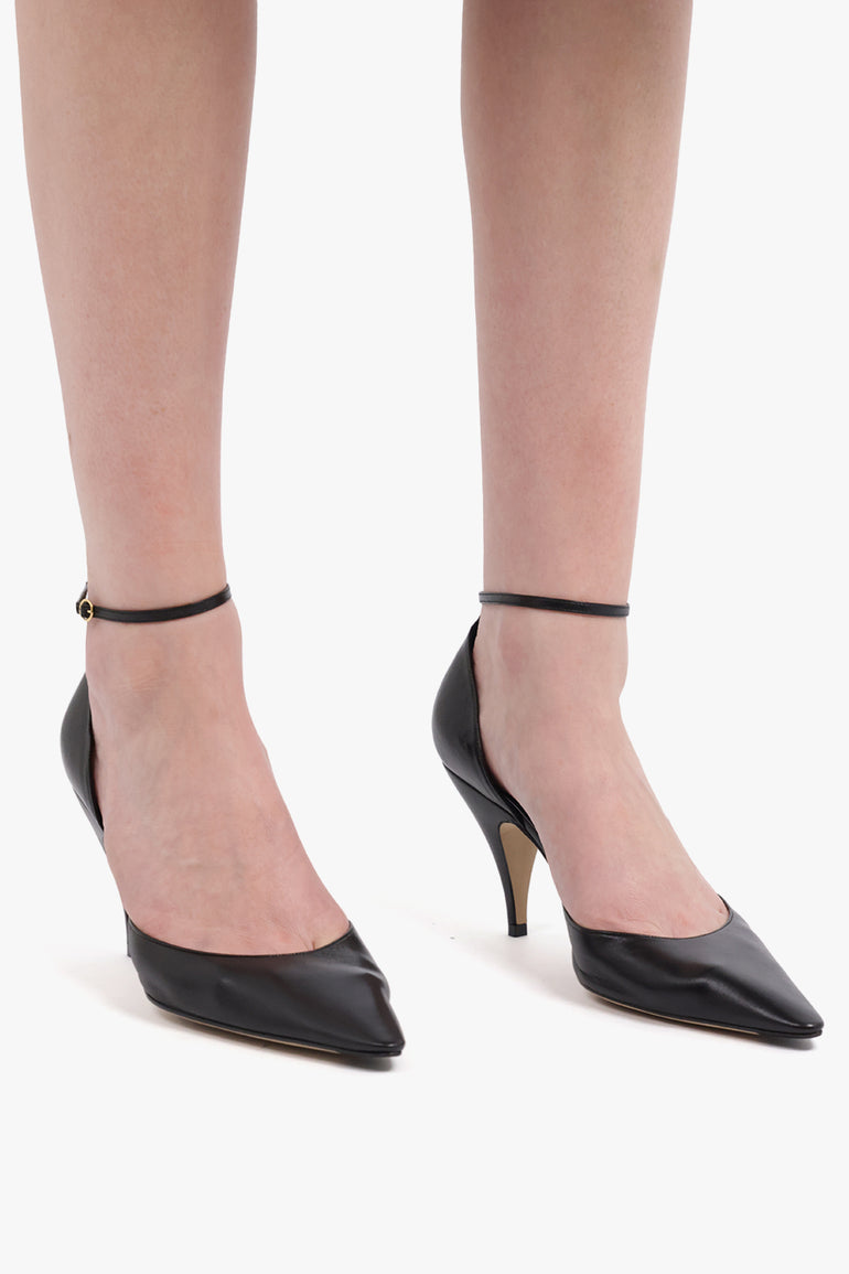 THE ROW SHOES Liisa D'Orsay 70mm Slingback Pump | Black