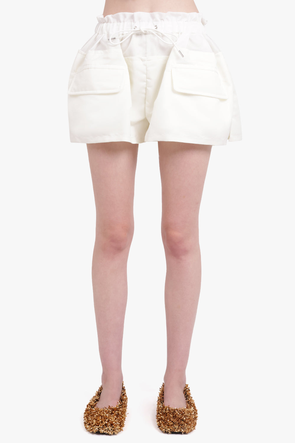 SACAI RTW Drawstring Puffed Short | Off White