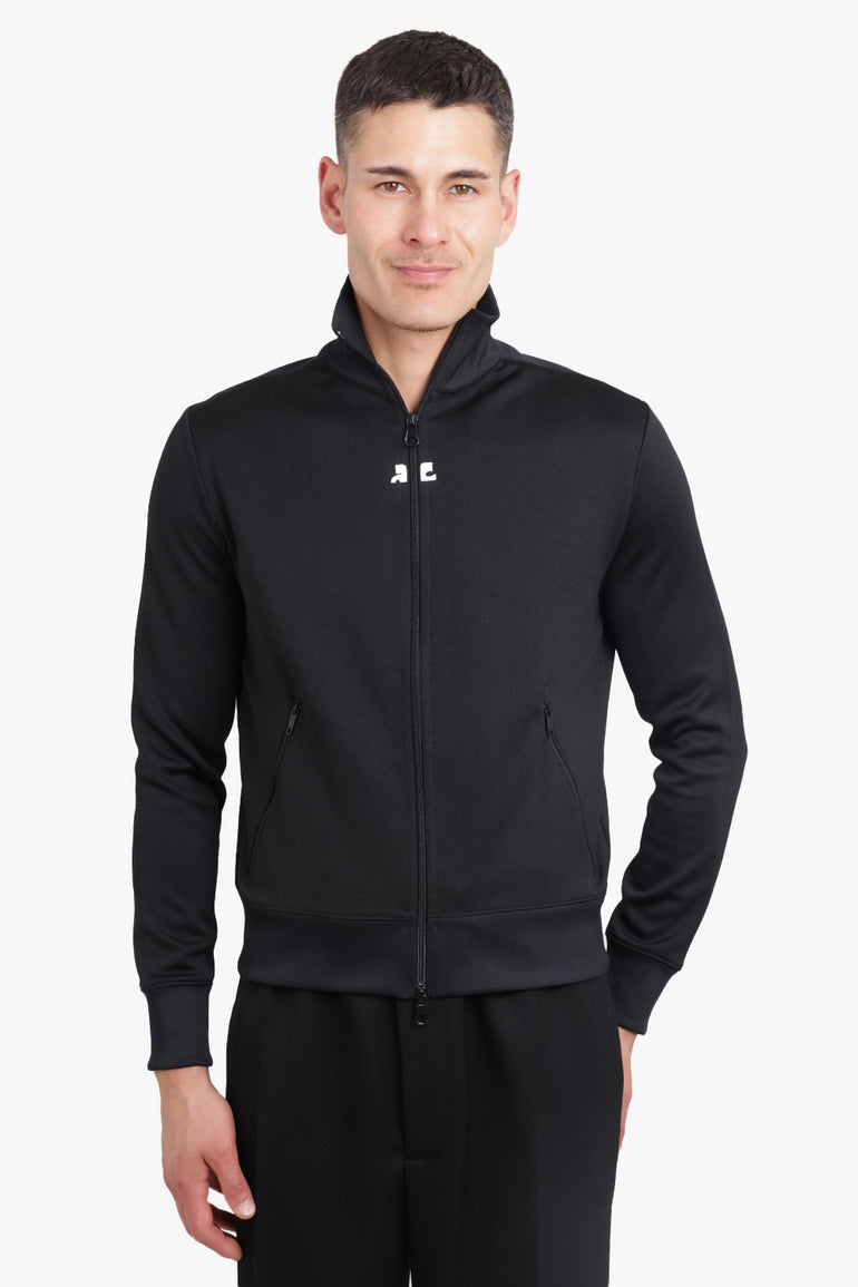 COURREGES RTW INTERLOCK TRACKSUIT JACKET | BLACK