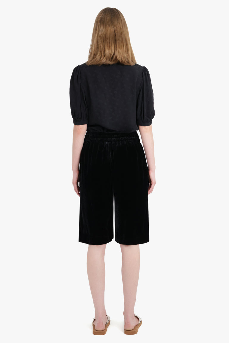 CHLOE RTW Velvet Long Short | Black