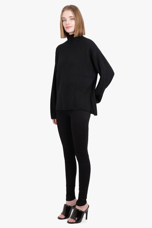 LE KASHA RTW RIBBED SWEATER | BLACK