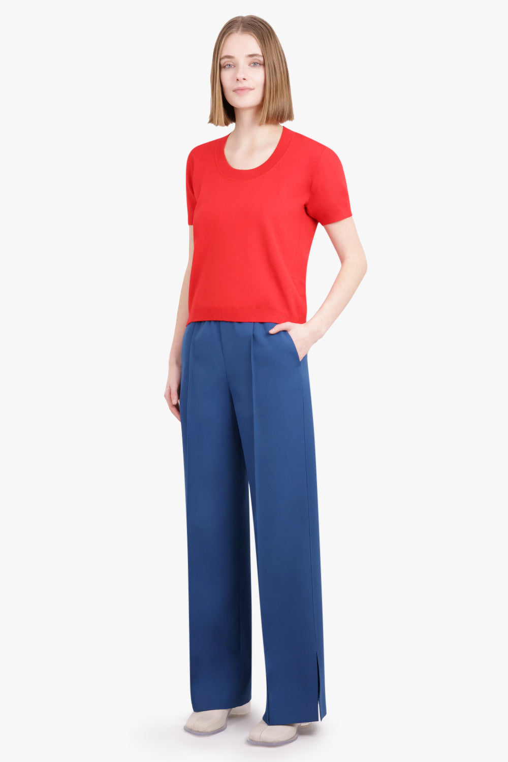 JIL SANDER RTW Straight Leg Tailored Trouser | Night Sky