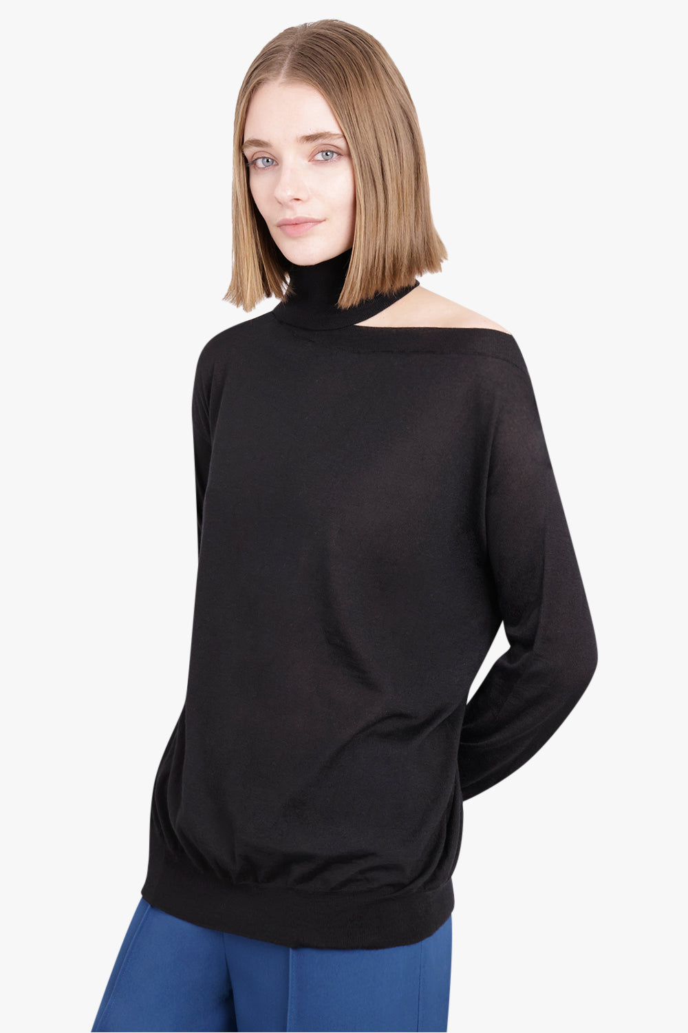 VALENTINO GARAVANI RTW Maglia Cashmere Top | Black