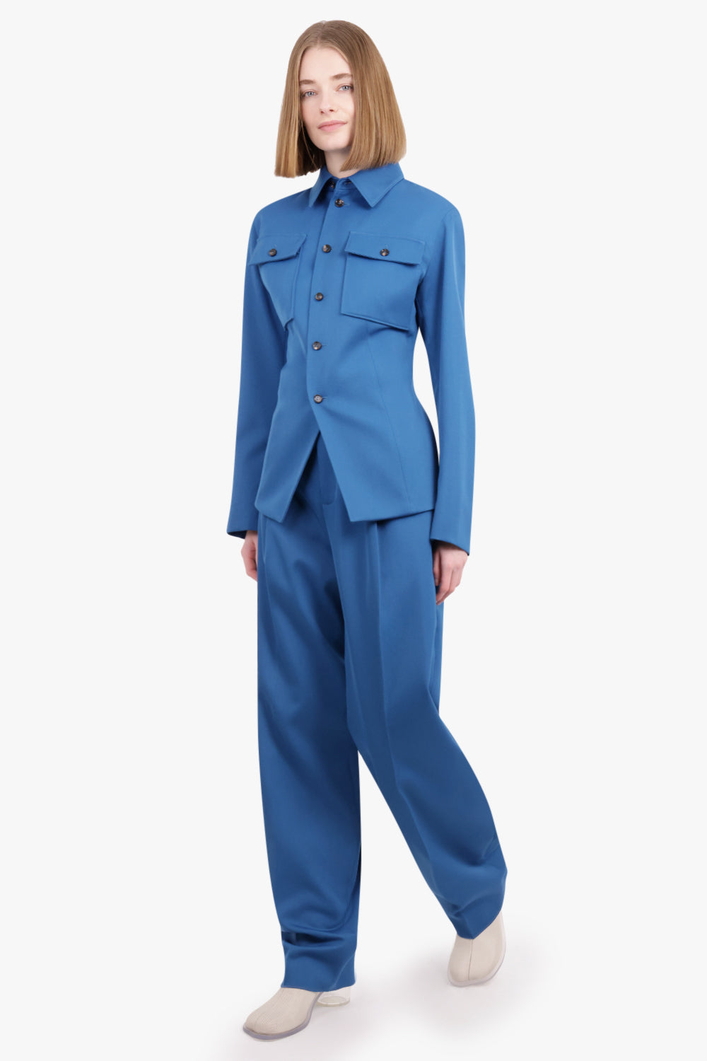 BOTTEGA VENETA RTW Wool Gabardine Trouser | Pacific