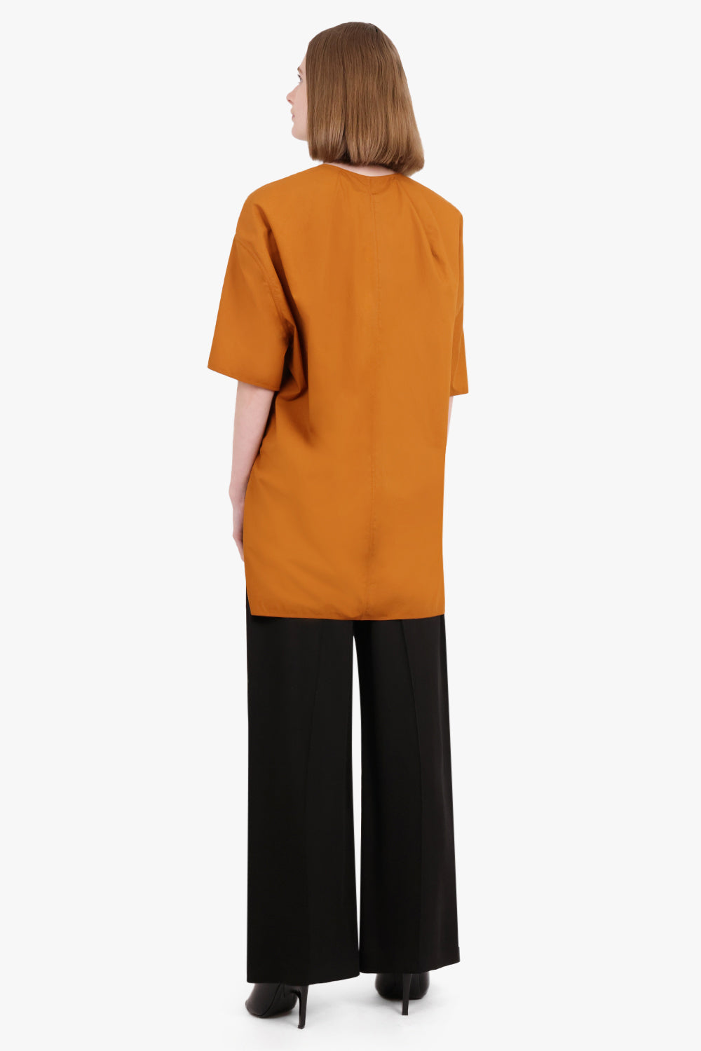 RICK OWENS RTW Island Mid Sleeve Top | Clay