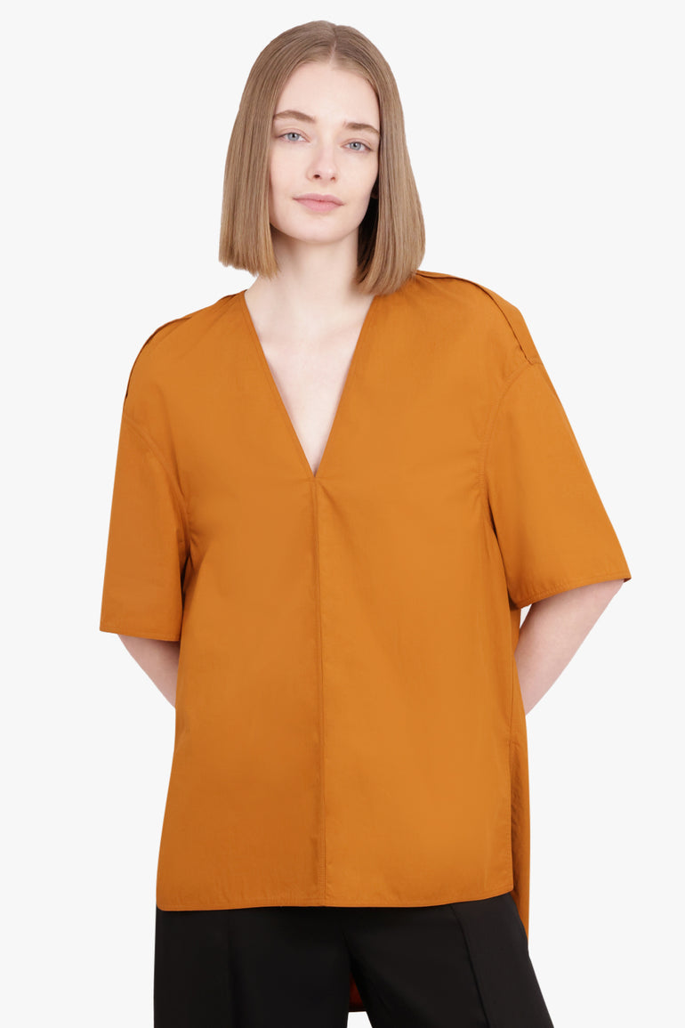 RICK OWENS RTW Island Mid Sleeve Top | Clay