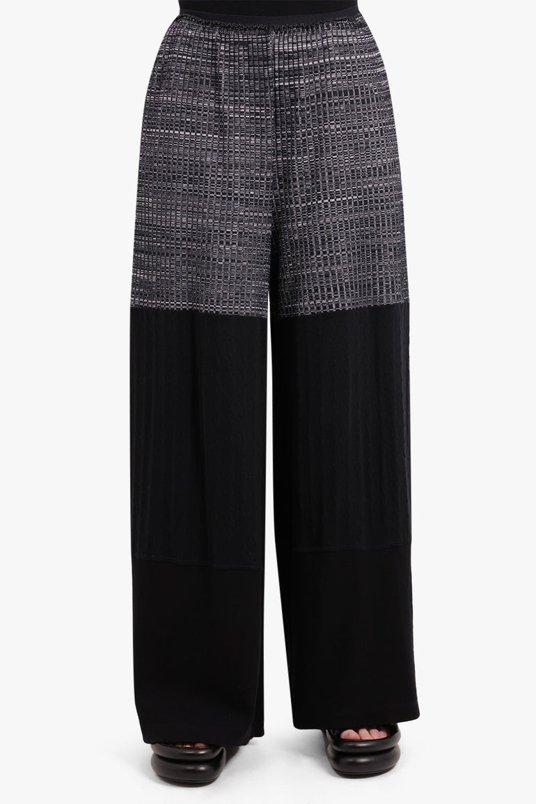 MM6 BY MAISON MARGIELA RTW CONTRAST SUITING PANTS | BLACK / GREY