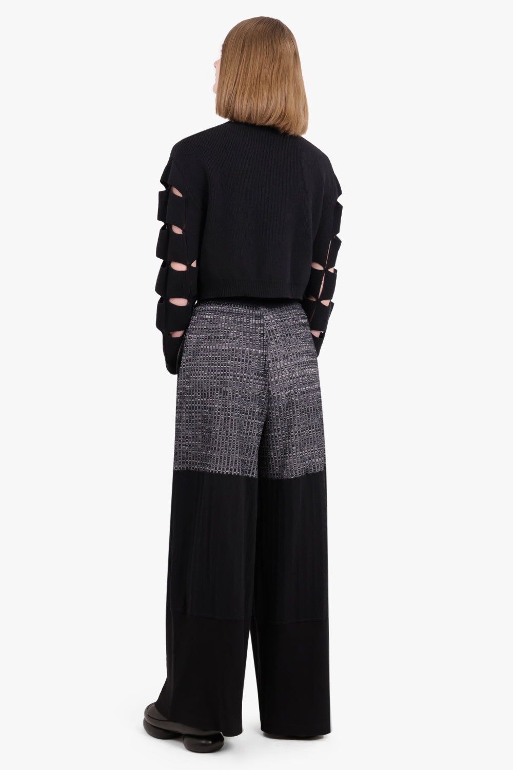 MM6 BY MAISON MARGIELA RTW CONTRAST SUITING PANTS | BLACK / GREY