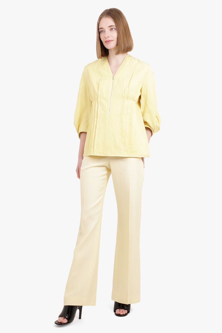 JIL SANDER RTW ZIP-UP BLOUSE | MELON