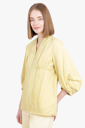 JIL SANDER RTW ZIP-UP BLOUSE | MELON