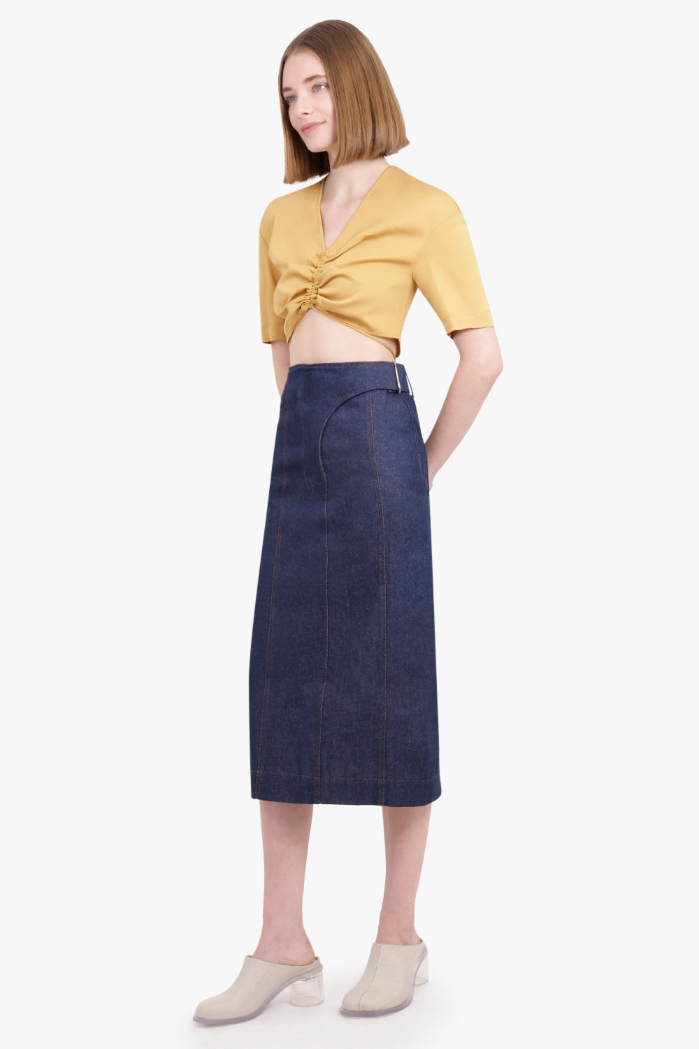 JACQUEMUS RTW La Jupe De-Nimes Obra | Navy