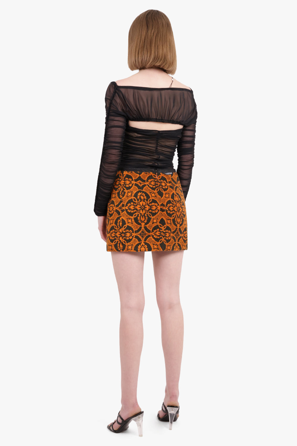 MARINE SERRE RTW ORIENTAL TOWELS MINI SKIRT | ORIOLE