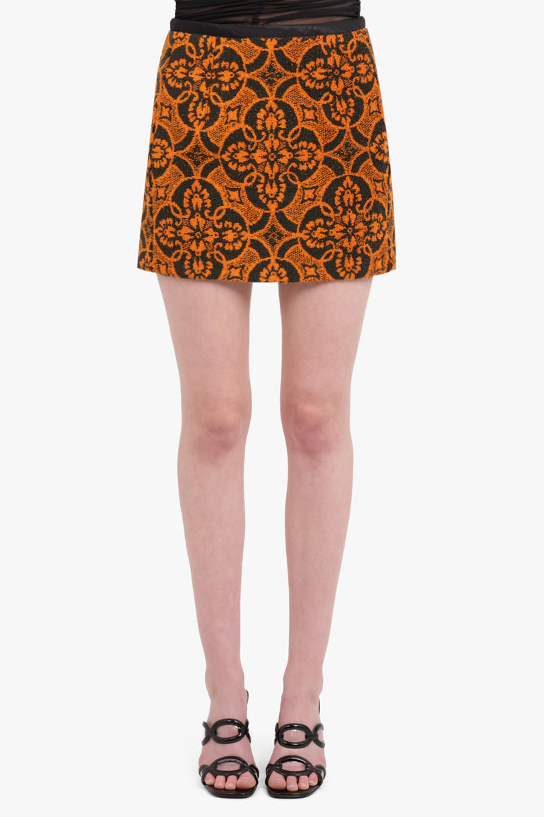 MARINE SERRE RTW ORIENTAL TOWELS MINI SKIRT | ORIOLE