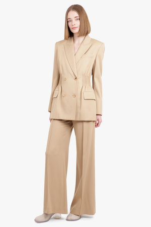 CHLOE RTW Soft Wool Trousers | Pearl Beige