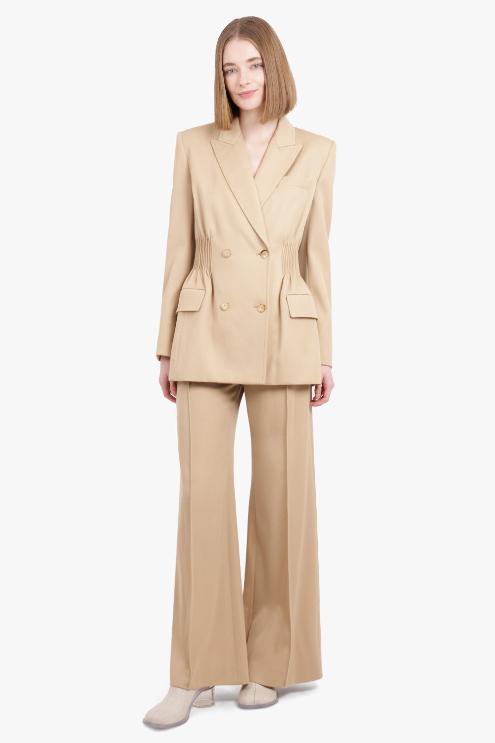 CHLOE RTW Soft Wool Jacket | Pearl Beige