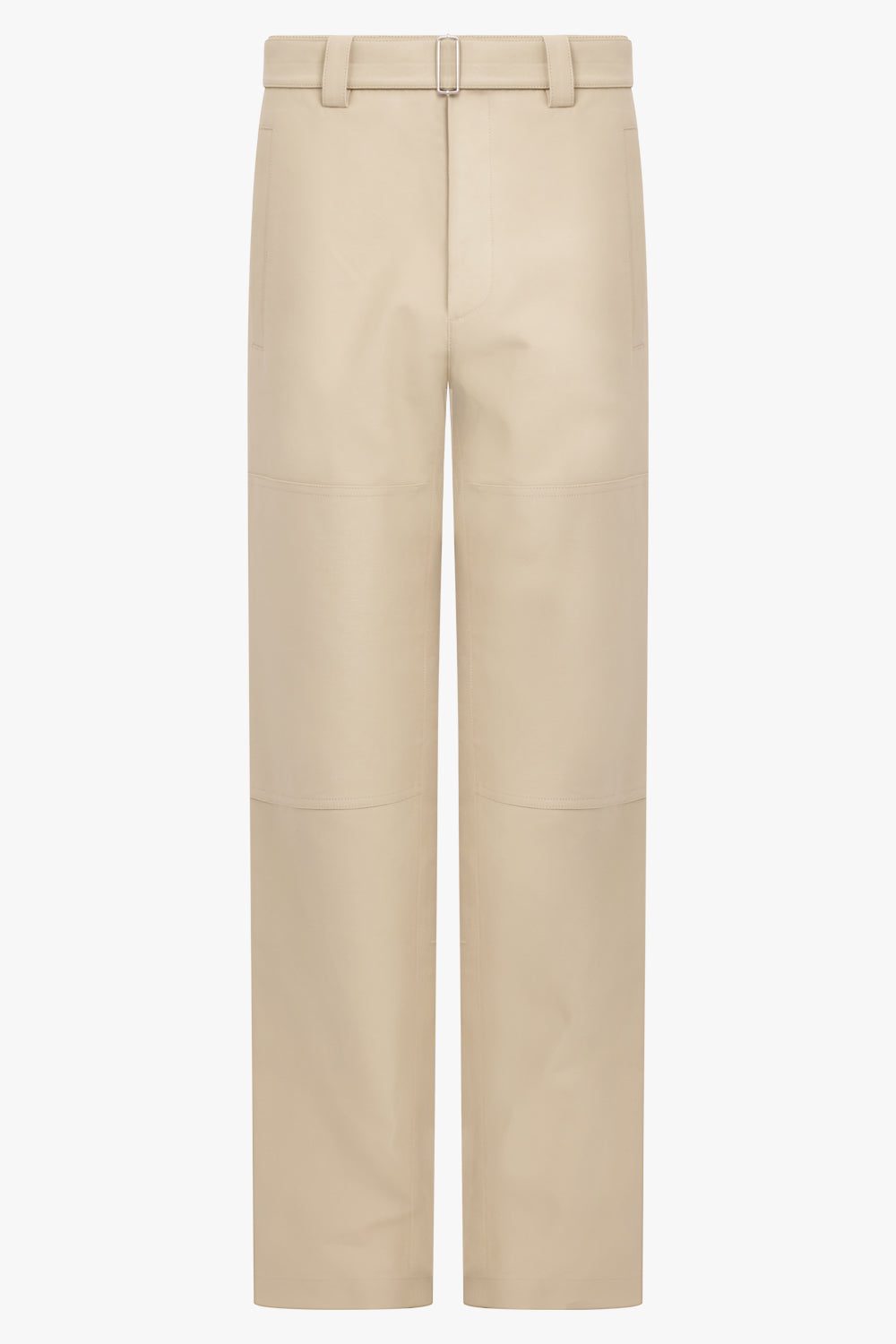 AFTER PRAY RTW Belted Double Knee Straight Pant | Beige