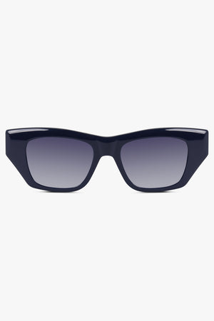 ALAIA ACCESSORIES BLUE / BLUE-BLUE-BLUE AA0074S Cat Eye Lettering Logo Sunglasses | Blue