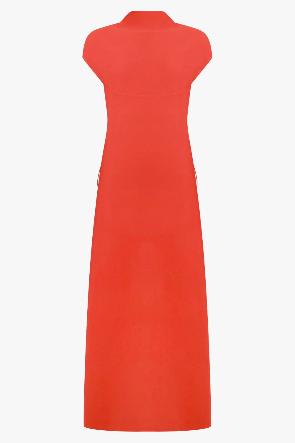 ALAIA RTW Corset Short Sleeve Sculpting Maxi Dress | Rouge