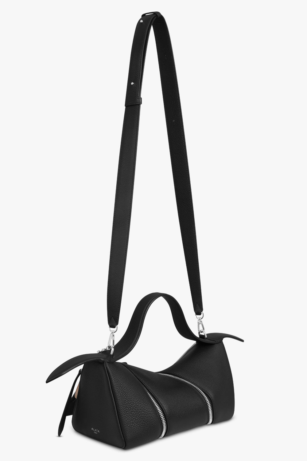 ALAIA BAGS BLACK Le Zip Adjustable Strap Bag | Black