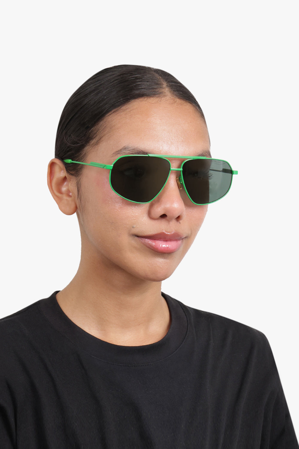 Turn Square Sunglasses | Green/Black – Parlour X