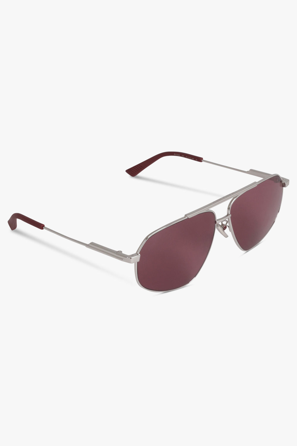 Bottega Veneta Silver Square Sunglasses