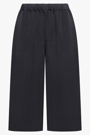 COMME DES GARCONS RTW Straight Leg Drawstring Cropped Pant | Black