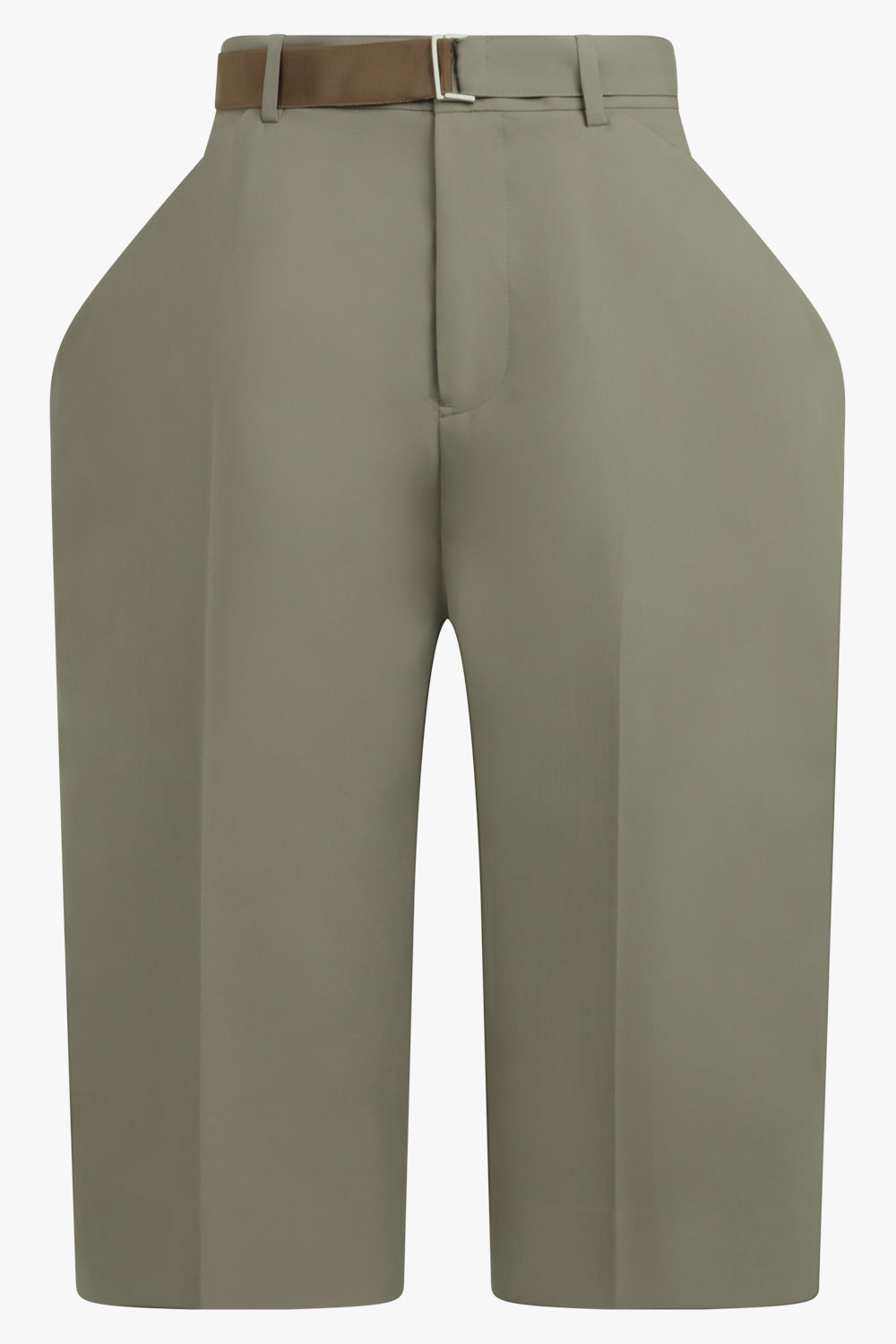 SACAI RTW Exaggerated Pocket Detail Crop Pant | Taupe