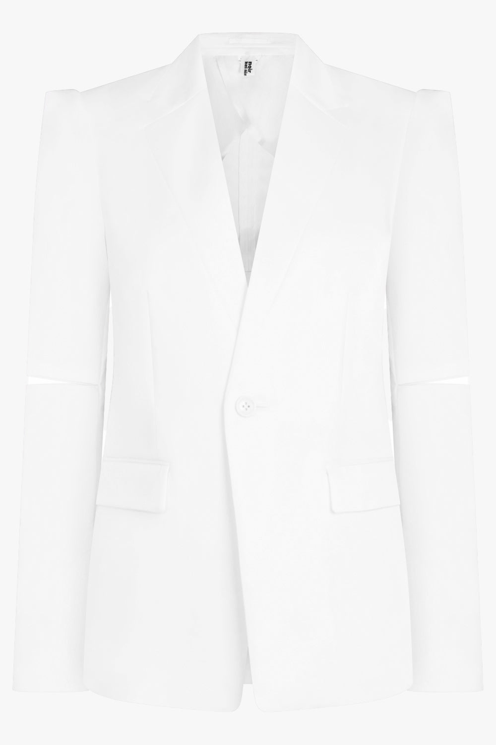 NOIR KEI NINOMIYA RTW Single Breasted Arm Slit Detail Blazer | White