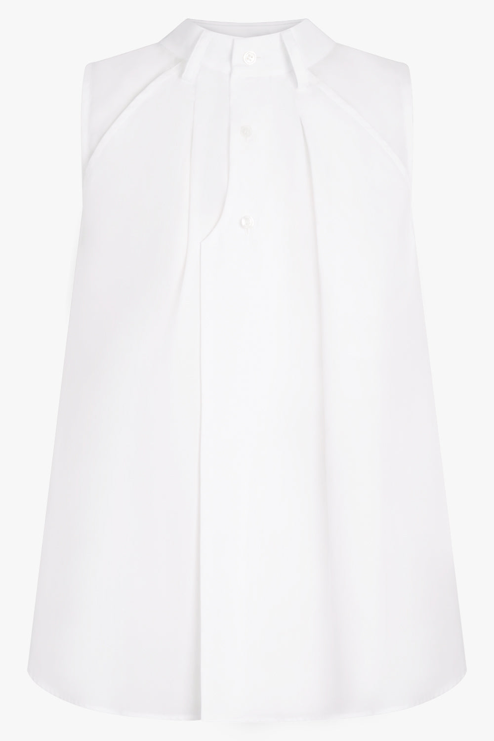 NOIR KEI NINOMIYA RTW Waistband Detail Sleeveless Blouse | White