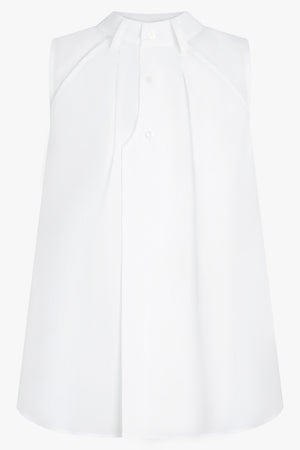 NOIR KEI NINOMIYA RTW Waistband Detail Sleeveless Blouse | White