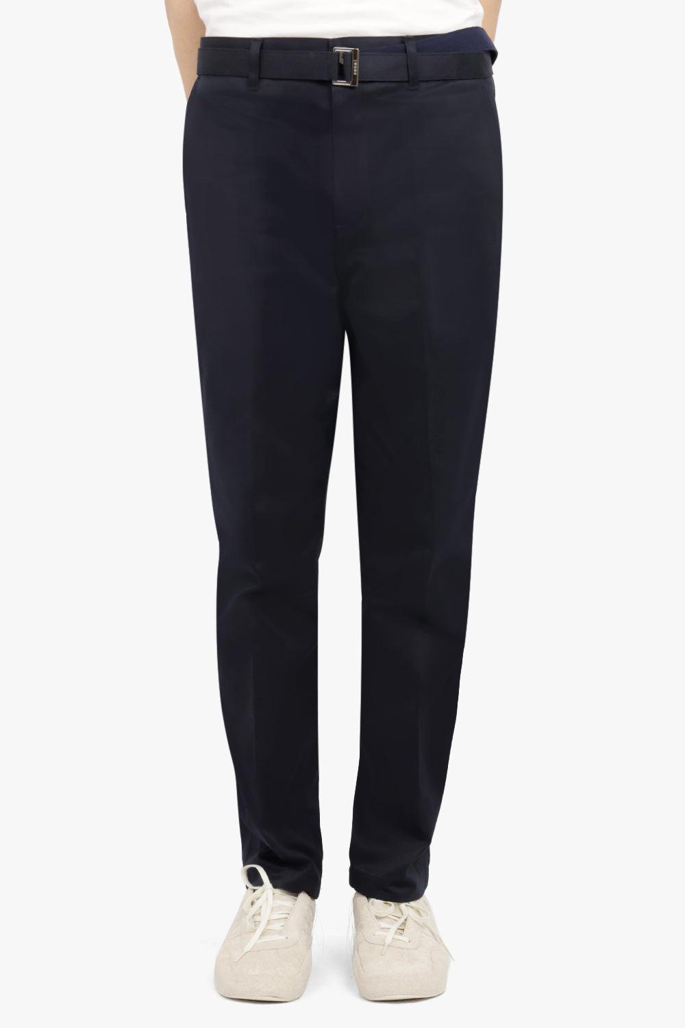 COTTON CHINO PANTS | NAVY – Parlour X