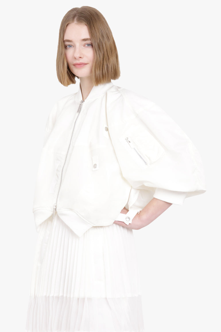 SACAI RTW Nylon Twill Blouson | Off White