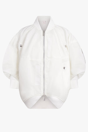 SACAI RTW Nylon Twill Blouson | Off White