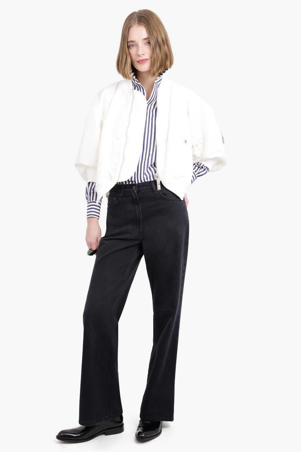 SACAI RTW Nylon Twill Blouson | Off White