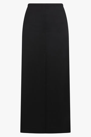 MM6 BY MAISON MARGIELA RTW VIRGIN WOOL MIDI SKIRT | BLACK