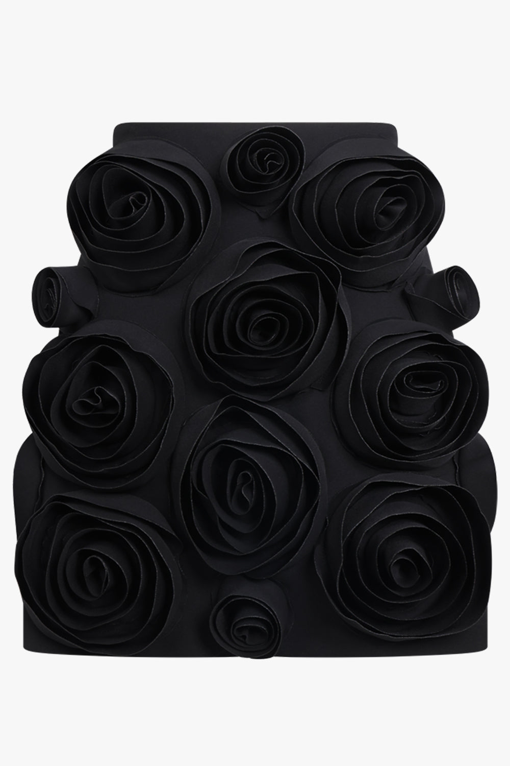 Bunch Of Roses Puff Sleeve Top | Black – Parlour X