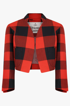 VIVIENNE WESTWOOD RTW Cj Cropped Jacket | Summer Check