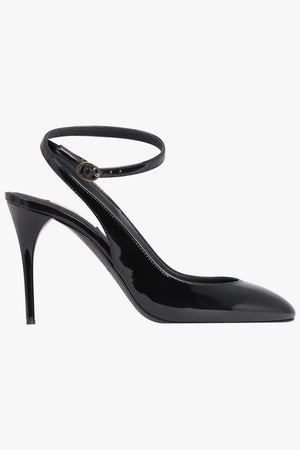 ALAIA SHOES Slingback Patent 90mm Closed Slingback Heel | Black