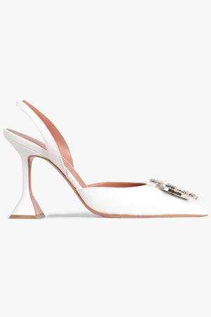 AMINA MUADDI SHOES Begum 95mm Slingback Heel | White