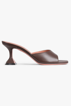 AMINA MUADDI SHOES Lupita 70mm Slipper Heel | Brown