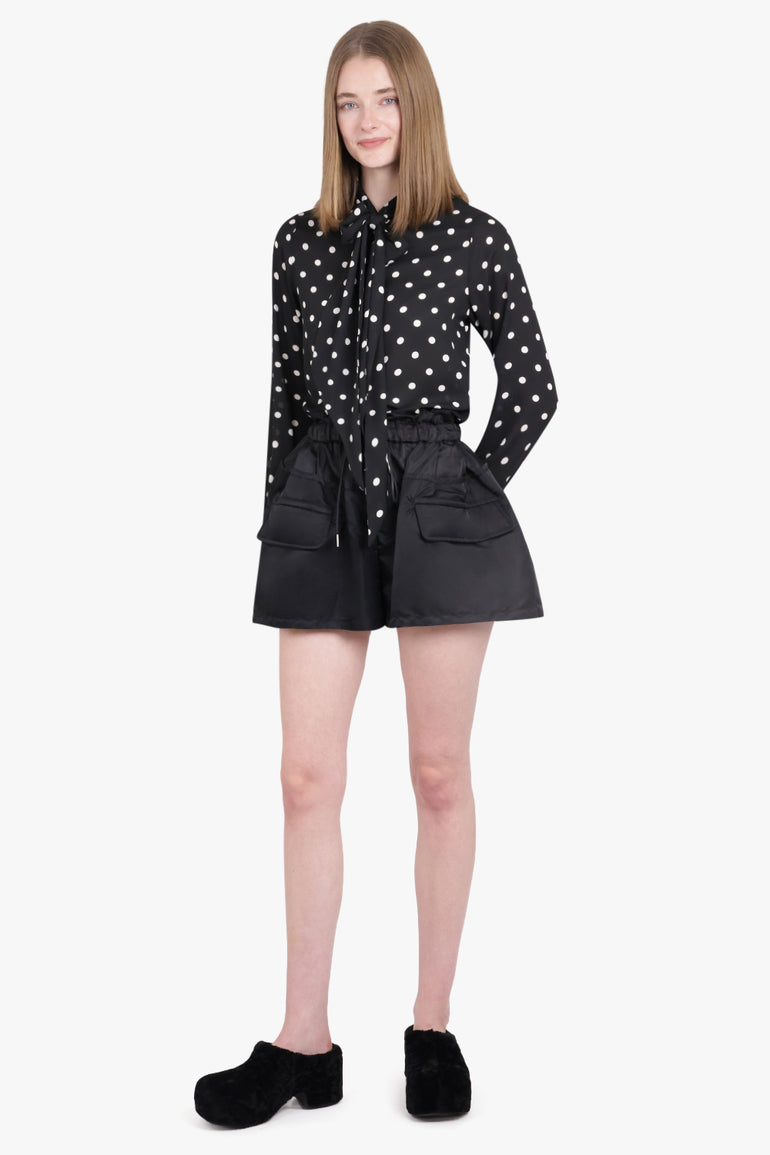 SACAI RTW Drawstring Puffed Short | Black