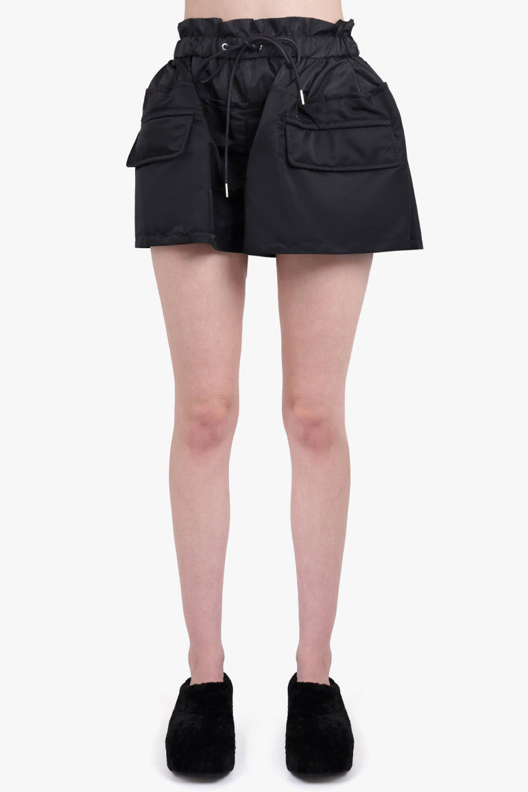 SACAI RTW Drawstring Puffed Short | Black