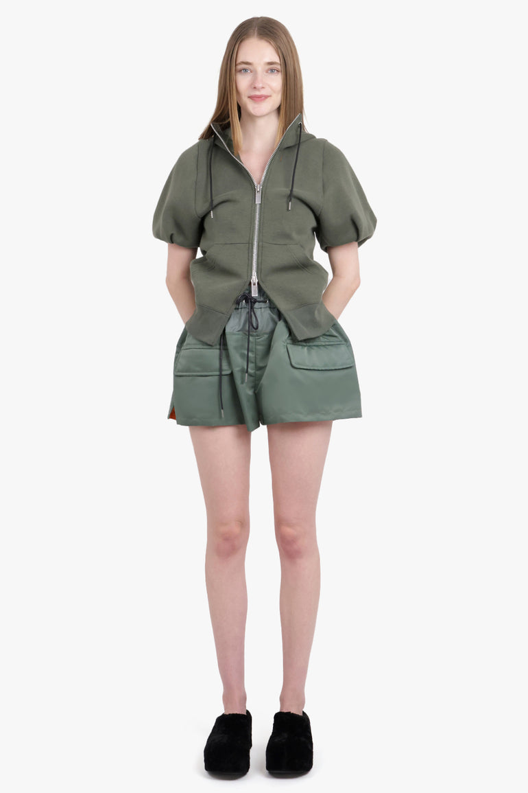 SACAI RTW Drawstring Puffed Short | Khaki/Orange