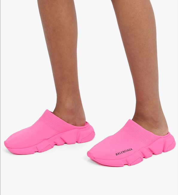 BALENCIAGA SHOES SPEED MULE | FLURO PINK