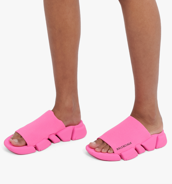 BALENCIAGA SHOES SPEED 2.0 SLIDE | FLURO PINK