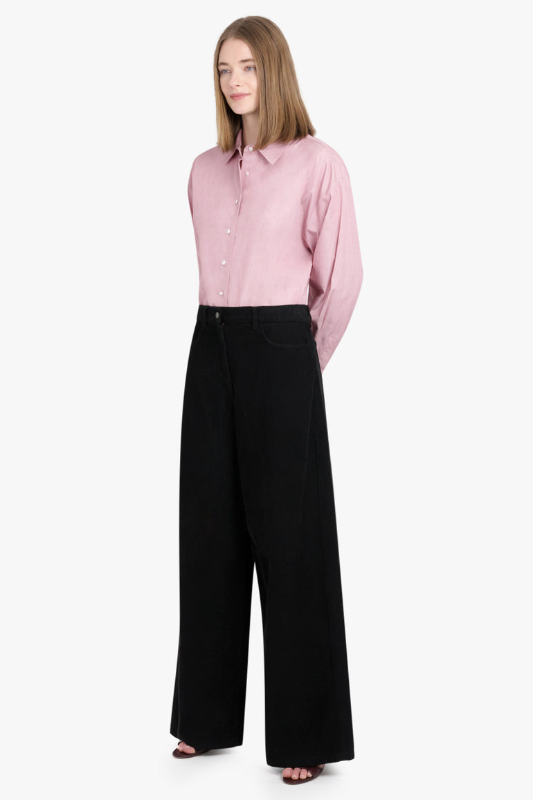 THE ROW RTW Chan Wide Leg Jeans | Black