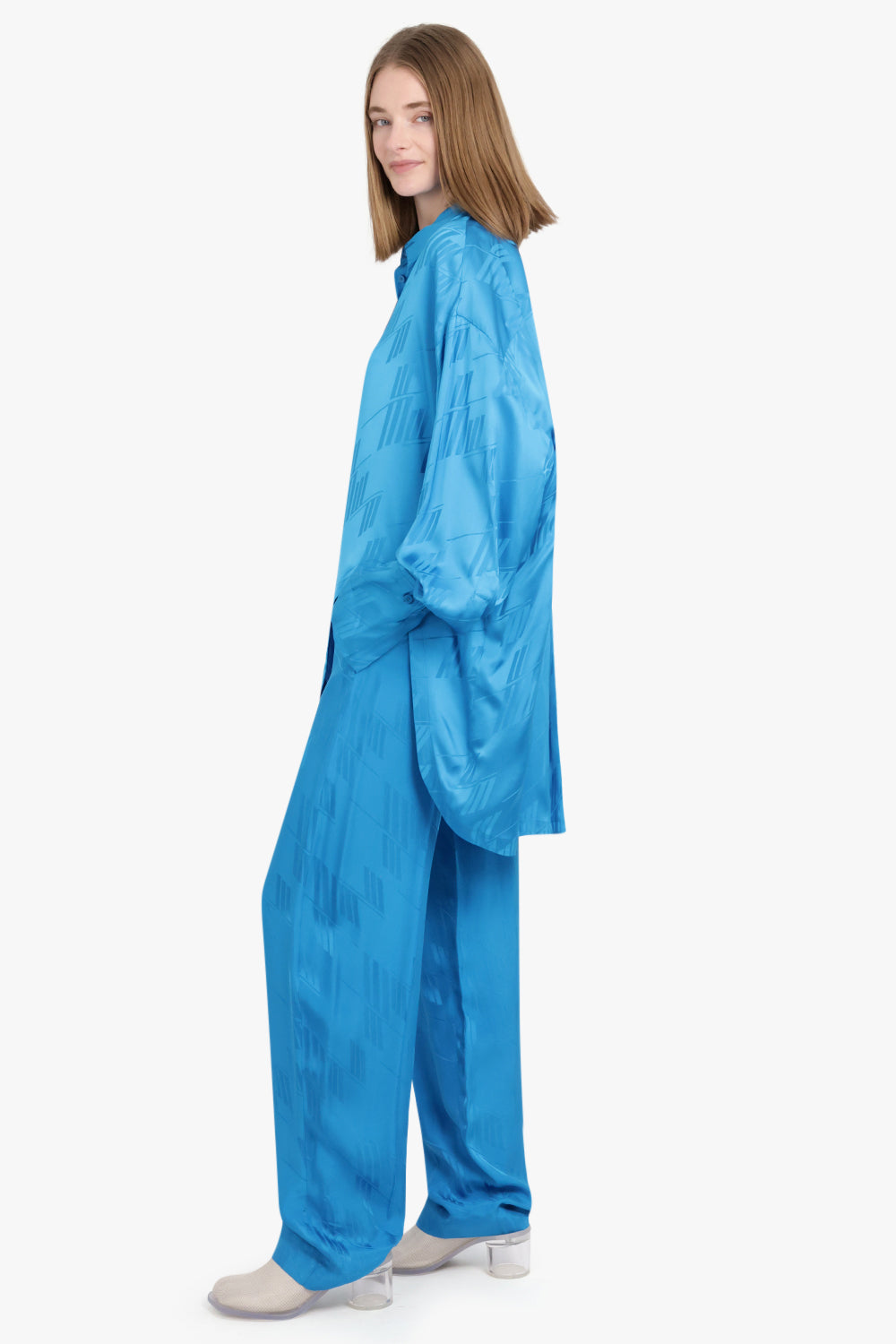 THE ATTICO RTW Jagger Long Pants | Capri Blue