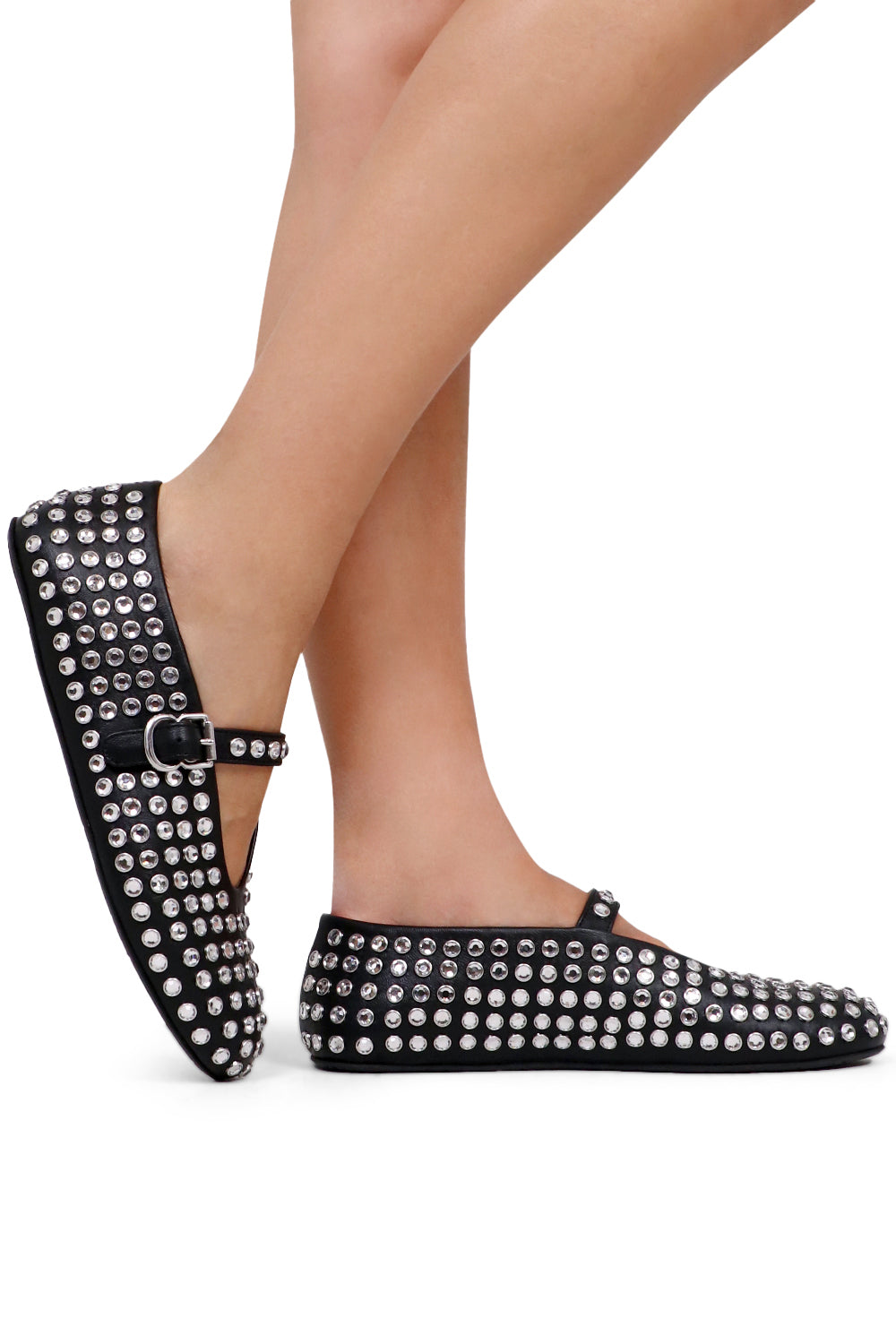 Studded 2025 ballerina flats